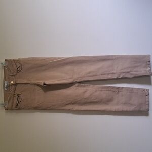 Zara Khaki taned denim stretch jean